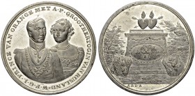 RUSSIAN EMPIRE AND FEDERATION. Alexander I, 1777-1825. Tin medal 1816. On the Marriage of Anna Pavlovna, Grand Duchess of Russia and William II, Princ...