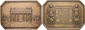 RUSSIAN EMPIRE AND FEDERATION. Nicholas I, 1796-1855. Bronze medal 1838. On the Opening of the Moscow Triumphal Arch in St. Petersburg. Dies by H. Gub...