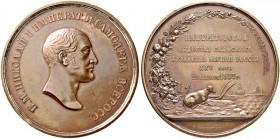 RUSSIAN EMPIRE AND FEDERATION. Nicholas I, 1796-1855. Bronze medal 1853. On the 25th Anniversary of the Imperial Agricultural Society of Southern Russ...