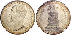 RUSSIAN EMPIRE AND FEDERATION. Alexander II, 1818-1881. Rouble 1859, St. Petersburg Mint. In memory of the unveiling of the monument to Emperor Nichol...