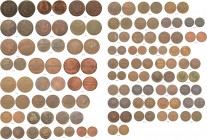RUSSIAN EMPIRE AND FEDERATION. Lots and miscellaneous. Various coins. Collection of Russian copper coins of the 18th-20th century. The collection cont...