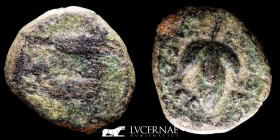 Acinipo bronze As 5,56g., 22 mm. Málaga 150-50 B.C. VF