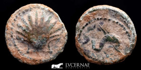 Arse-Sagunto bronze Quadrans 1.79 g. 13 mm. Sagunto 2nd century BC Good very fine (MBC+)