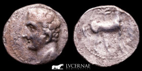 Cartagonova Silver Shekel 6.58 g. 23 mm. Cartagena, Murcia 220-205 BC Good Very Fine