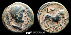 Castulo Bronze Semis 4,33 g, 20 mm. Hispania, Linares Jaén 180-150 B.C. nEF