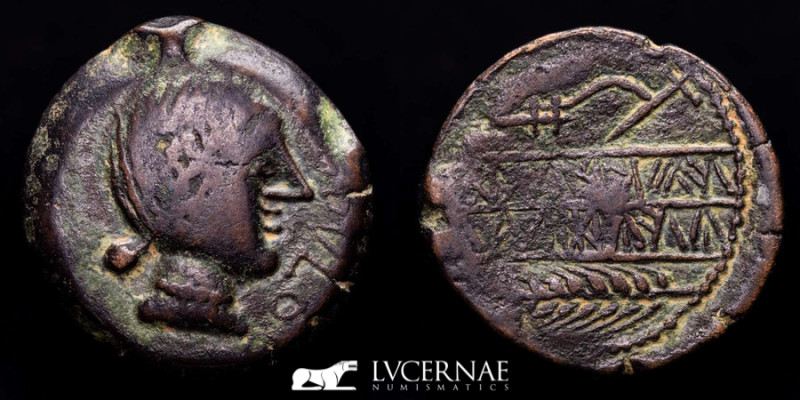 Ancient Hispania. Obulco (Porcuna, Jaen), bronze As (13.90 g., 29 mm.). Minted i...