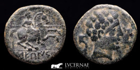 Secaisa bronze As 7.53 g. 23 mm. Hispania, Segeda 120-20 B.C. gVF