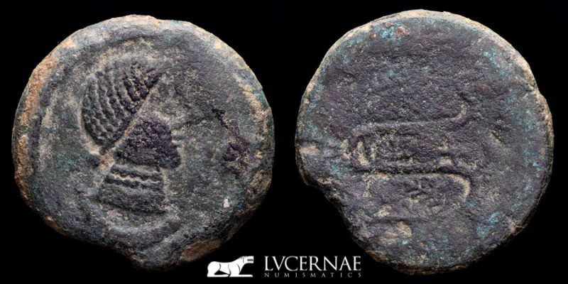 Ancient Hispania - Ulia (Montemayor, Córdoba)
Bronze As (19,13 g, 31 mm), 50 B.C...