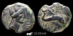 Augustus bronze Semis 3,30 g. 18 mm. 27-14 A.D. GVF