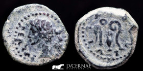 Julia Traducta Æ Bronze Quadrans 2.91 g. 16 mm. Algeciras, Cadiz 180-150 B.C. gVF