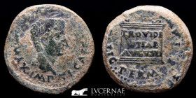 Tiberius Bronze As 14,15 g. 29 mm. Italica (Sevilla) 14-37 A.D. Good very fine