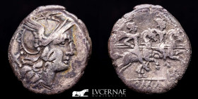 Anonymous Silver Denarius 3.32 g. 18 mm. Rome 211 BC Good very fine