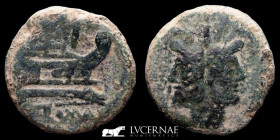 Anonymous Janus Bronze As 26,37 g. 34 mm. Rome 206-194 BC. gVF-