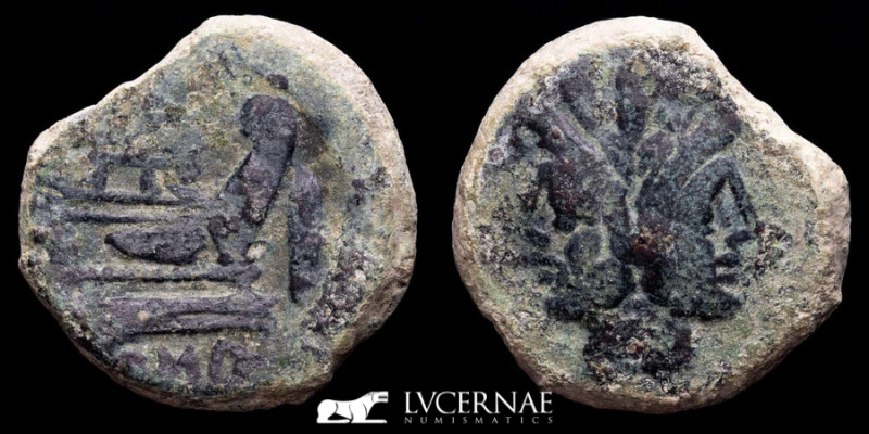 Roman Republic - Anonymous bronze Janus As (23,95 g. 30 mm) minted in Rome aroun...