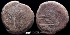 Anonymous Janus Bronze As 36.60 g. 35 mm. Rome 206-194 BC. gVF