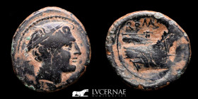 Roman Republic anonymous Æ Bronze Æ Semuncia 6.14 g. 23 mm. Rome 217-215 B.C. Good very fine (MBC)