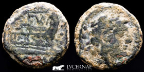 C Curiatius f. Trigeminus Æ Bronze Quadrans 4.88 g. 18 mm. Rome 135 BC. Good very fine (MBC)