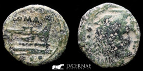 Anonymous Bronze Quadrans 2.09 g, 16 mm. Rome 211 B.C. Very fine (BC)