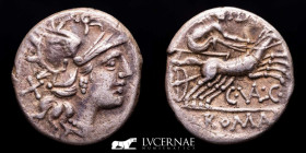 Valerius C. f. Flaccus Silver Denarius 3,52 g. 18 mm. Rome 140 B.C. Good very fine