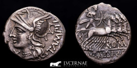 Baebius Silver Denarius 3,86 g., 19 mm. Rome 137 B.C. Good very fine