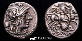 T. Quinctius Flamininus Silver Denarius 3,86 g. 18 mm. Rome 126 B.C. nEF