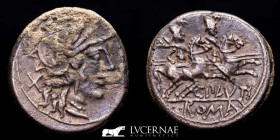 C. Plutius Silver Denarius 3.85 g, 19 mm Rome 121BC Good very fine