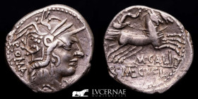 M. Calidius Silver Denarius 3,91 g. 19 mm. Rome 117-116 BC GVF