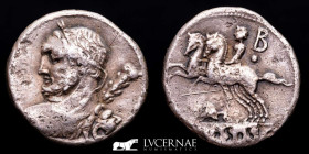 T. Quinctius Silver Denarius 3,82 g 20 mm Rome 111-112 B.C. GVF