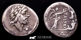 T. Cloulius Silver Quinarius 1,62 g., 15 mm. Rome 98 B.C. gVF