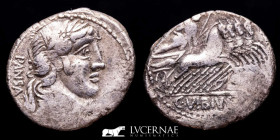 C. Vibius C.f. Pansa Silver Denarius 3,54 g. 20 mm. Rome 90 BC gVF