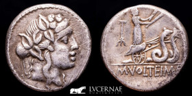 M. Volteius M. f. Silver Denarius 3,92 g. 17 mm. Rome 78 B.C. nEF