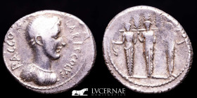 P. Accoleius Lariscolus Silver Denarius 3.85 g. 20 mm. Rome 41 B.C. gVF