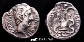 Augustus Silver Quinarius 1.41 g., 14 mm. Rome 29-28 B.C. Good very fine