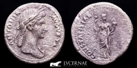 Antonia Silver Denarius 3,42 g., 19 mm. Rome 37-41 A.D. gVF