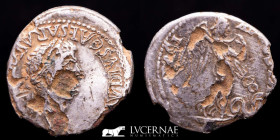 Claudius I Fourre Denarius 1.97 g, 19 mm. Lugdunum 44-45  A.D VF
