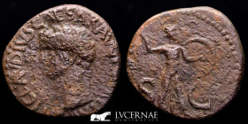 Claudius I Bronze As 9,85 g., 27 mm. Rome 41-50 A.D. Good very fine (MBC)