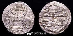 Abd al-Rahman II Silver Dirham 2.66 g., 26 mm. Al-Andalus 219 H - 840 AD gVF