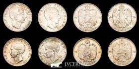 Yugoslavia Silver 2 x 20 + 2 x 50 Dinara 9-15 g. ⌀ 27-31 mm Yugoslavia 1938 Uncirculated, Original Shine and Tone