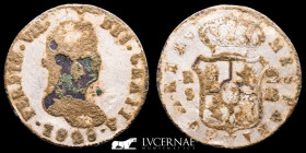 Fernando VII Fourree 2 Reales 4.28 g. 26 mm. Sevilla 1828 - J·B VF
