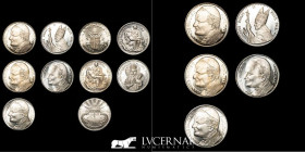 Vatican - Pope Juan Pablo II White metal Lot x 5 medal 15.80 g. 35 mm Uncirculated