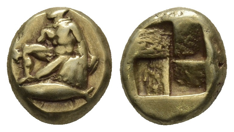 MYSIA, Kyzikos. 5th-4th centuries BC. EL Hekte – Sixth Stater (9mm, 2.7 g). Ores...