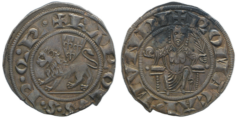 Senato Romano, Carlo I d'Angio' 1268-1278
Grosso, Roma, AG 3.36 g.
Ref : MIR 124...