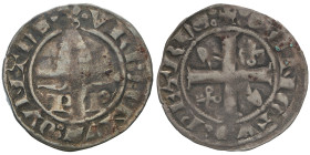 Urbano V 1362-1370
Quarto di Grosso (sesino), Avignone, AG 1.21 g.
Ref : MIR 217, Munt 7, Berman 204
Conservation : TTB