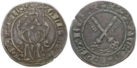 Clemente VII 1378-1394
Grosso da 24 Denari, Avignone, AG 2.54 g.
Ref : MIR 241/2 (R3)
Conservation : TTB. Très Rare