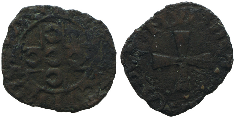 Pio II 1458-1464
Picciolo, Mi 0.51 g.
Ref : MIR 366/2 (R2)
Conservation : TB. Tr...