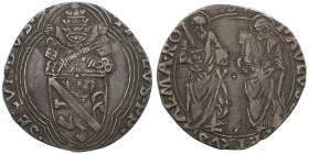 Paolo II 1464-1471
Grosso, AG 2.85 g.
Ref : MIR 405/1, Munt 18, Berman 402
Conservation : TB Tosata