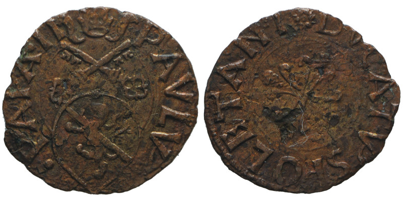 Paolo II 1464-1471 
Picciolo, Spoleto, Mi 0.50 g.
Ref : MIR 443, Munt 88, Berman...
