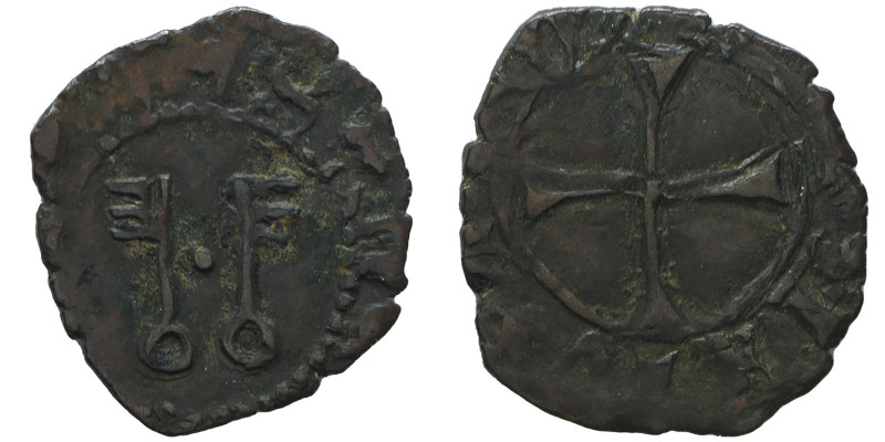 Sisto IV 1471-1484.
Denaro piccolo (Petit denier), Avignone, Mi 0.51 g.
Ref : in...