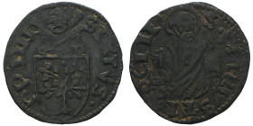 Sisto IV 1471-1484.
Picciolo, Macerata, Mi 0.61 g.
Ref : MIR 478/3, Munt. -, Berman 468
Conservation : TB