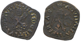Innocenzo VIII 1484-1492
Cavallo, l'Aquila, AE 2 g.
Ref : MIR 495/1, Berman 508
Conservation : TTB